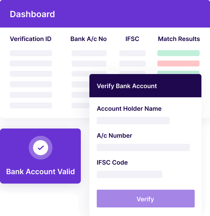 Account verification with open banking